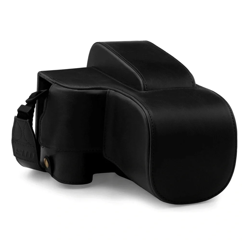 MegaGear Ever Ready Leather Case for Nikon Coolpix P950 OlympusOM-D E-M5 MarkIII